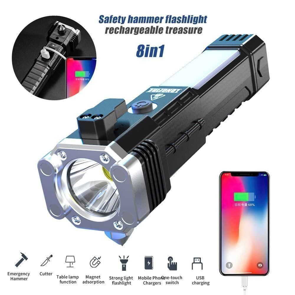 Portable Rechargeable Torch LED Flashlight - Fliqbasket