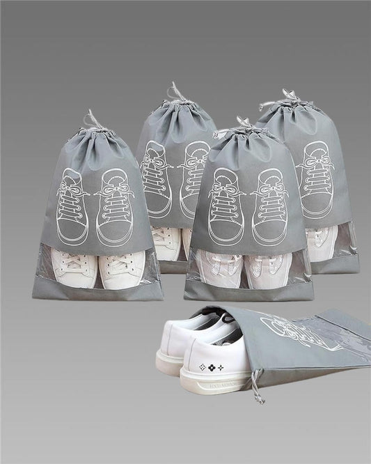 Shoe Bag - Transparent Window Portable Travel Dust-Proof Shoe Bags - Fliqbasket