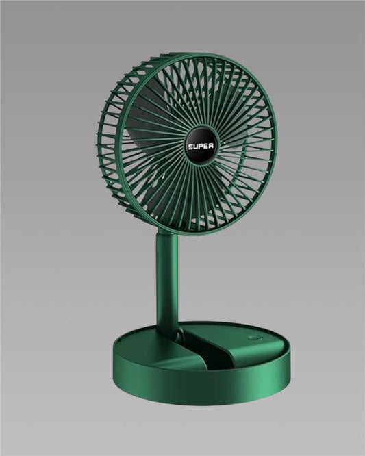 Adjustable Height Telescopic Rechargeable Standing Fan Rechargeable Pedestal Fan - Fliqbasket