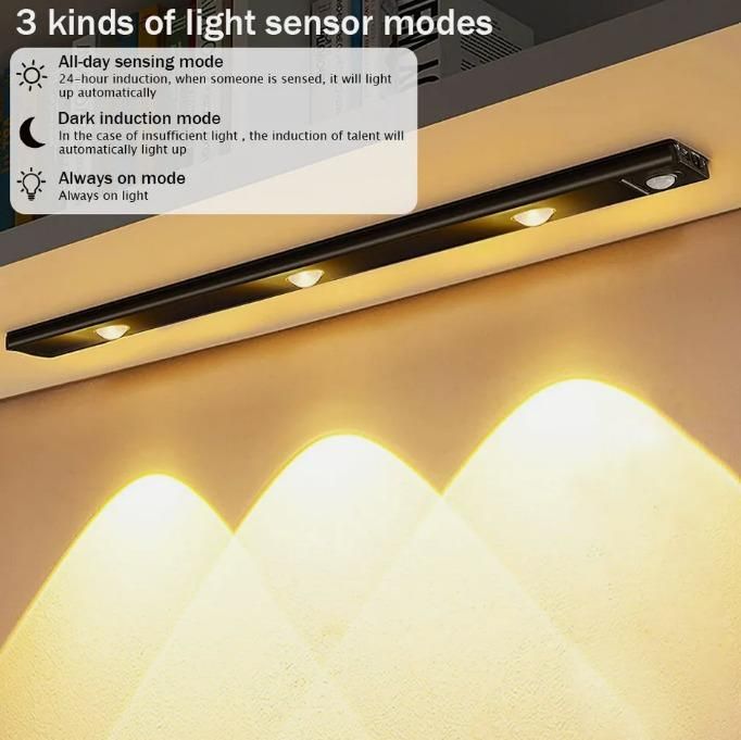 LED PIR Motion Sensor Cabinet With USB Rechargeble - Fliqbasket