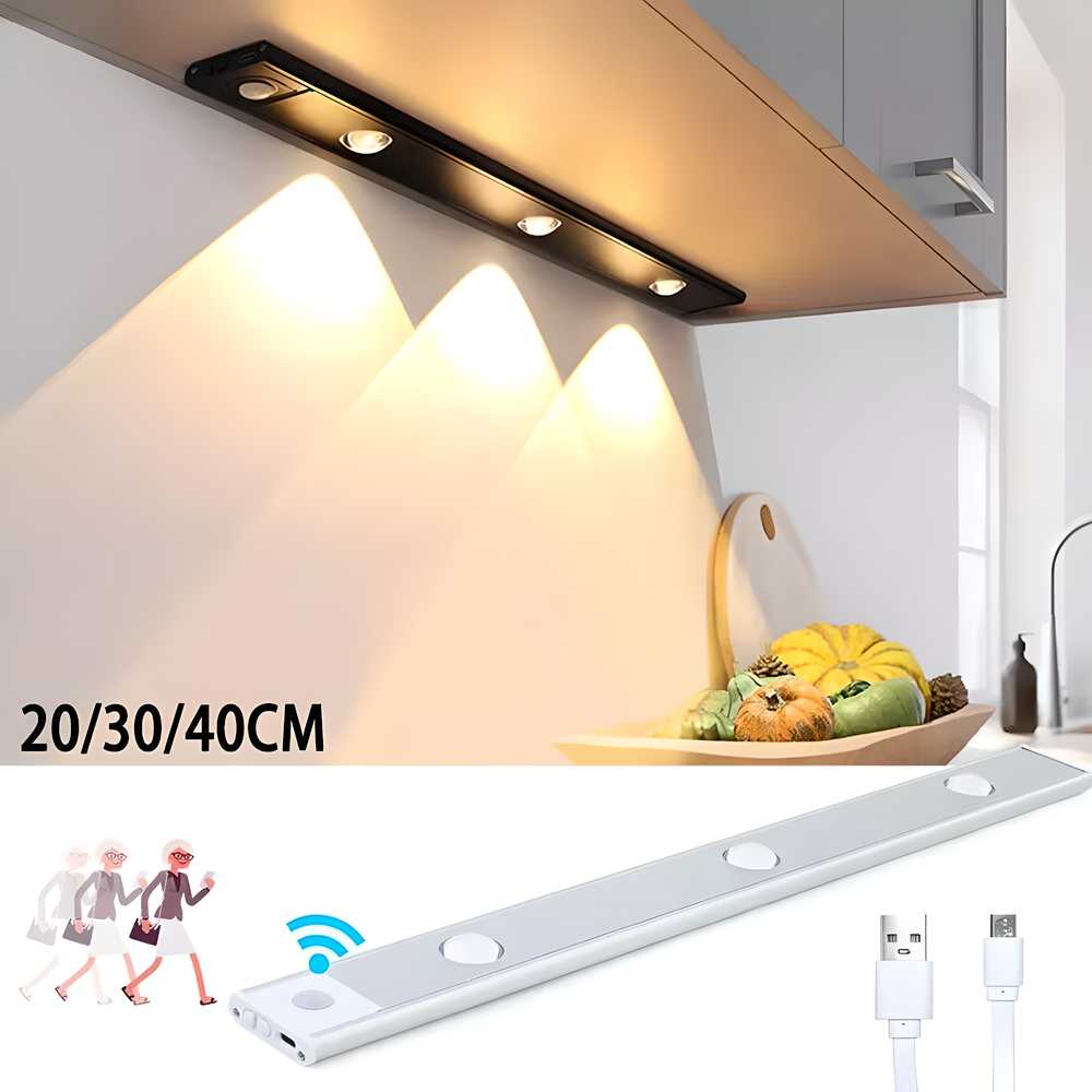 LED PIR Motion Sensor Cabinet With USB Rechargeble - Fliqbasket